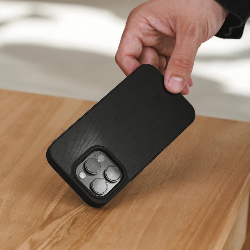 iphone 14 wood MagSafe phone case