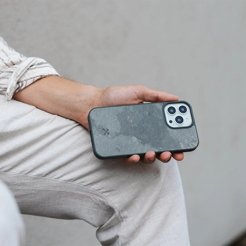 Iphone 15 stone MagSafe phone case