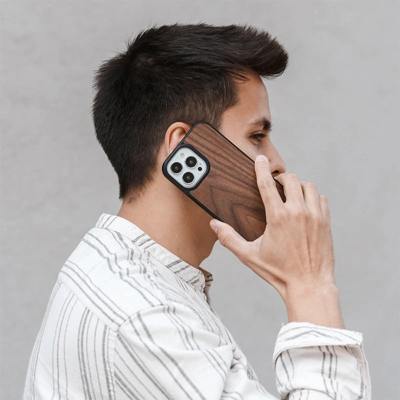 Iphone 14 Pro wood MagSafe case