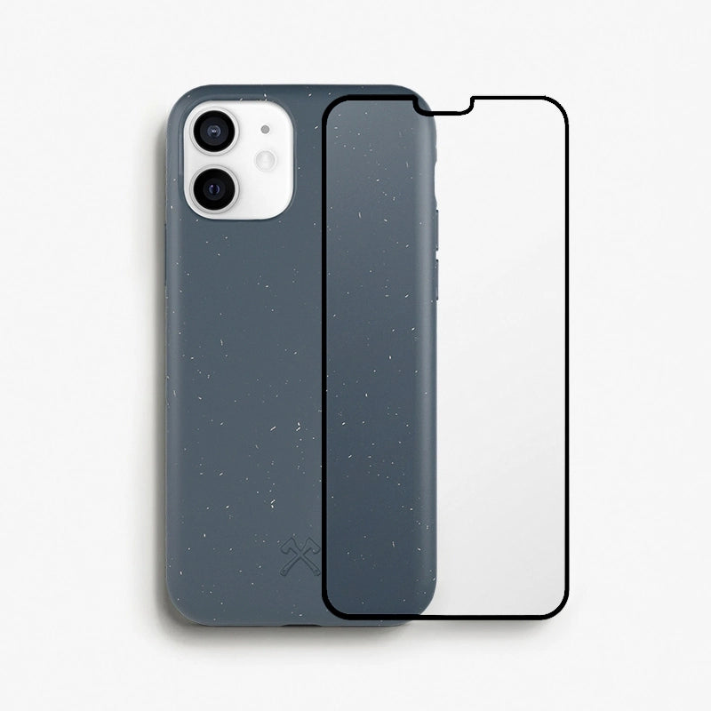 Bio Case + Fullscreen Tempered Glass iPhone 11 Navy