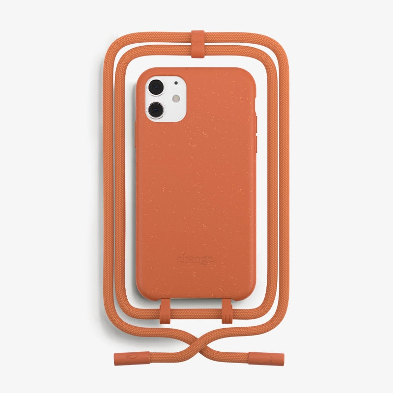 IPhone 11/ Xr Crossbody Case Detachable Orange