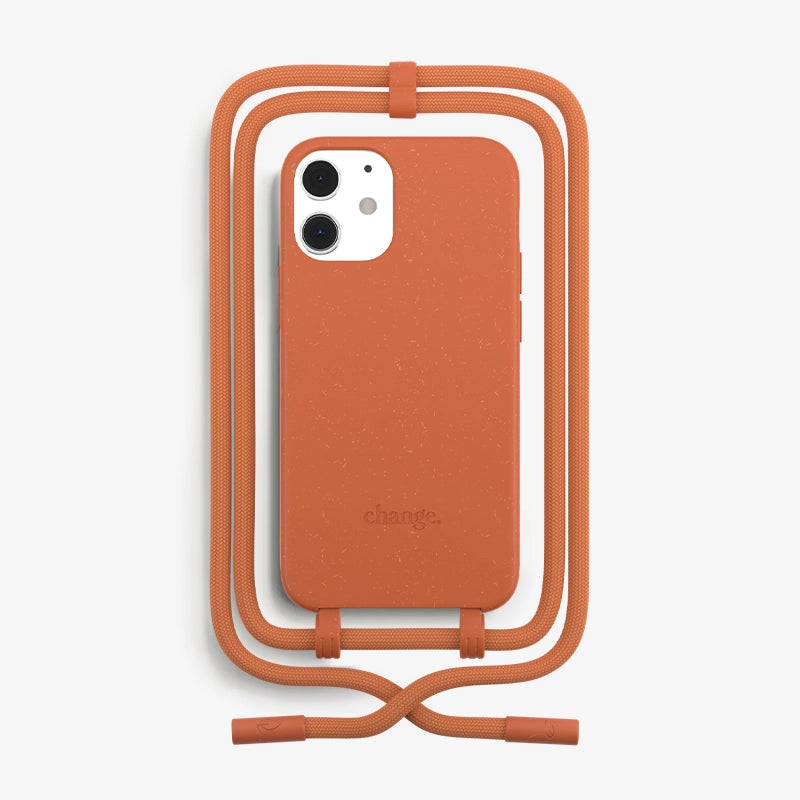 IPhone 12 Mini Crossbody Case Detachable Orange