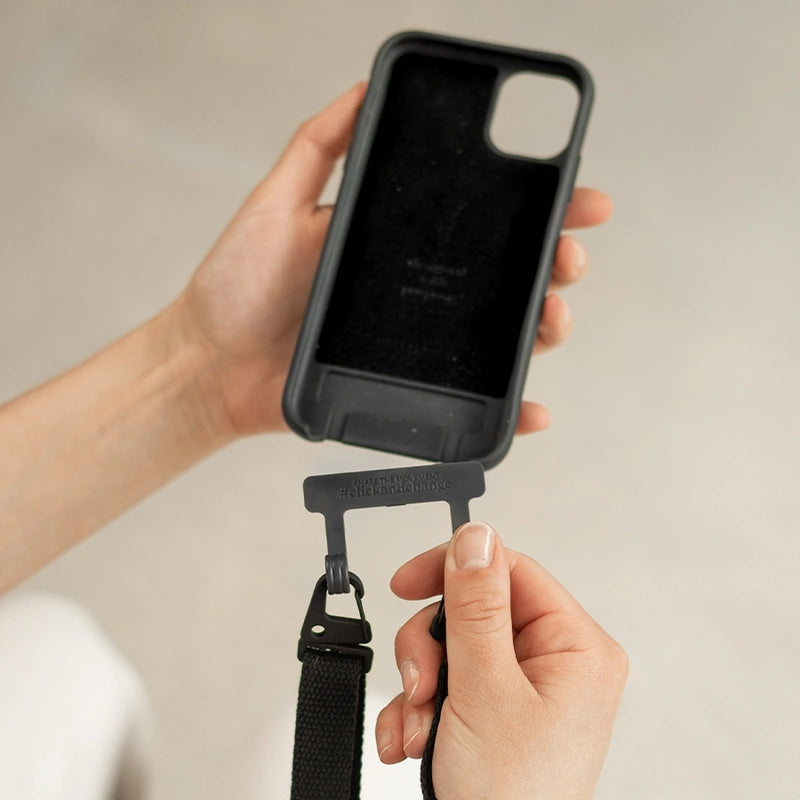 IPhone 12 Pro Crossbody Case Detachable Black