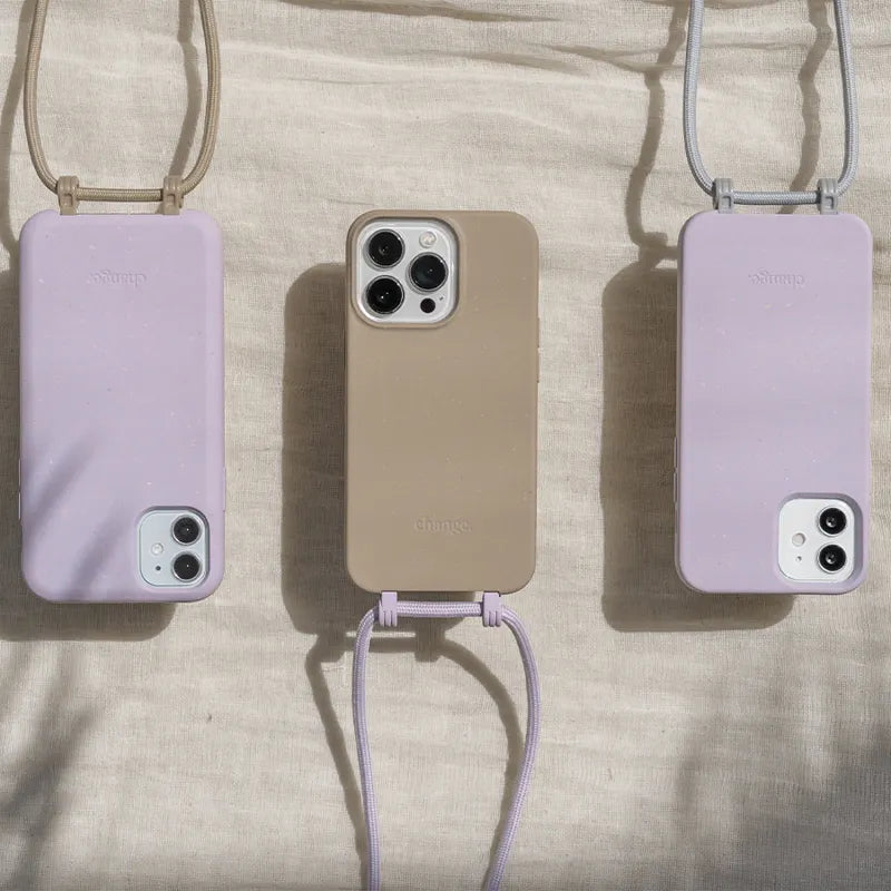IPhone 13 necklace case Detachable Purple