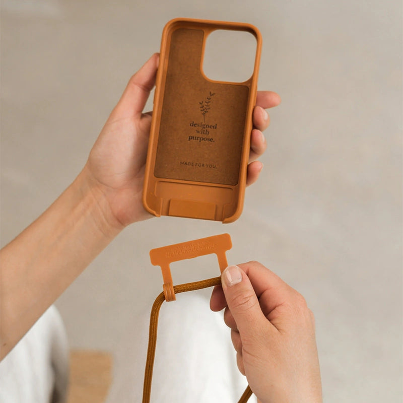 IPhone 12 Mini Crossbody Case Detachable Orange