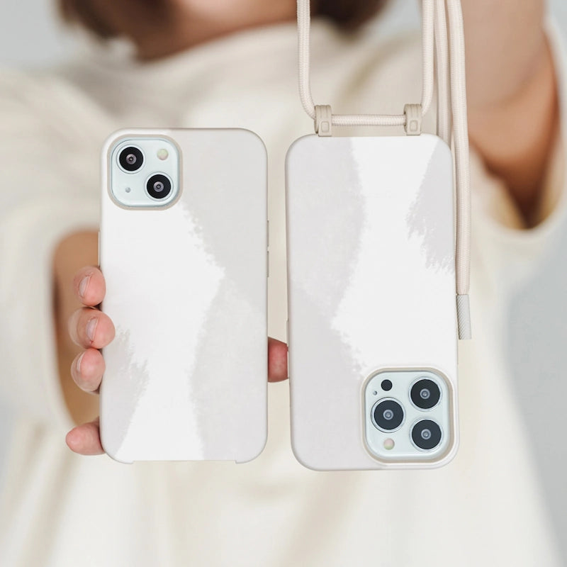 IPhone 14 Plus Crossbody Case Detachable Cream White