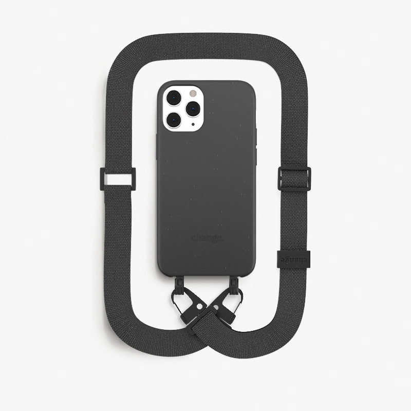 IPhone 12 Pro Max Crossbody Case Detachable Black