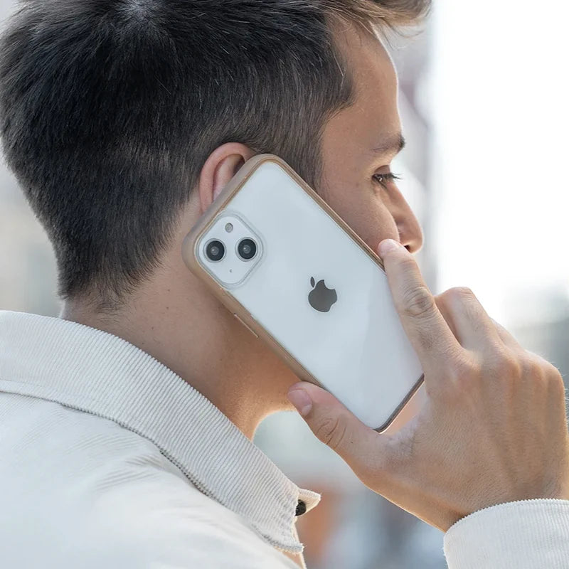 Iphone 14 Pro Max transparent phone case Brown