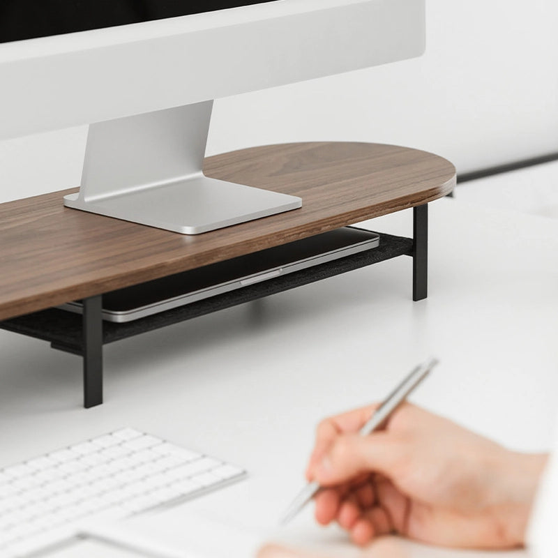 Desk Bundle Small Dual Walnut