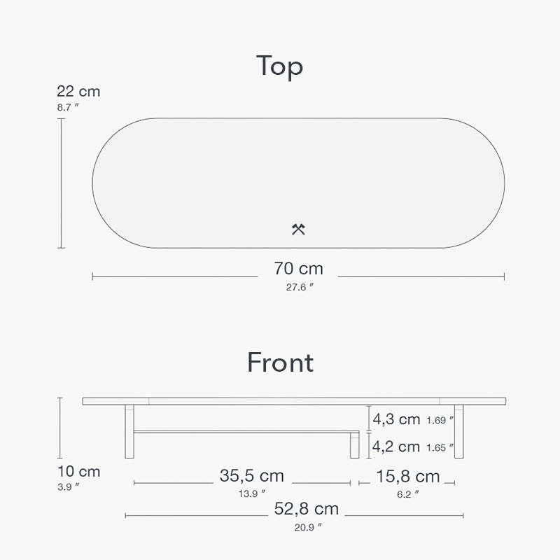 Laptop Stand + Monitor Stand Single Black Series