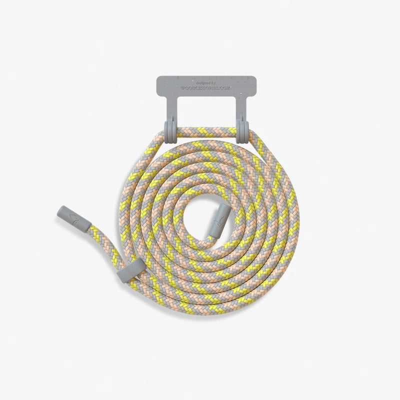 Replaceable Crossbody Chain Grey Yellow