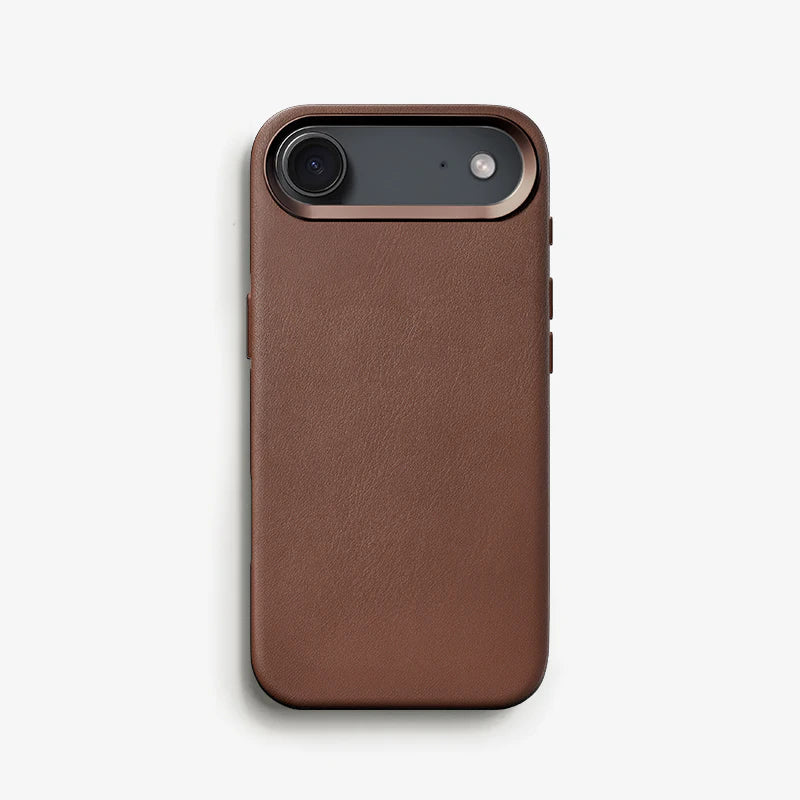 Vegan Leather Case iPhone 17 Air Brown