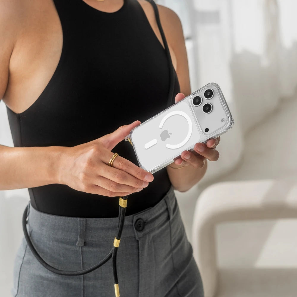 iPhone 17 Pro Max Crossbody Case Transparent MagSafe