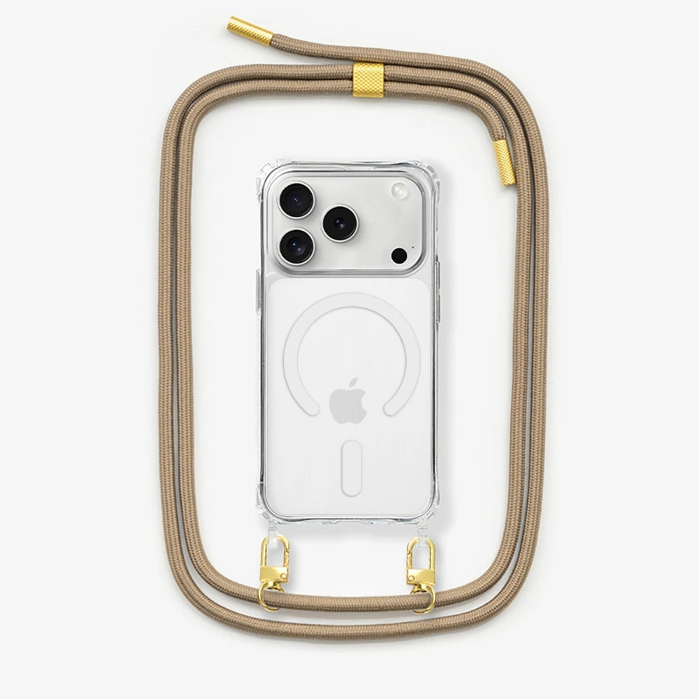 iPhone 17 Pro Max Crossbody Case Transparent MagSafe