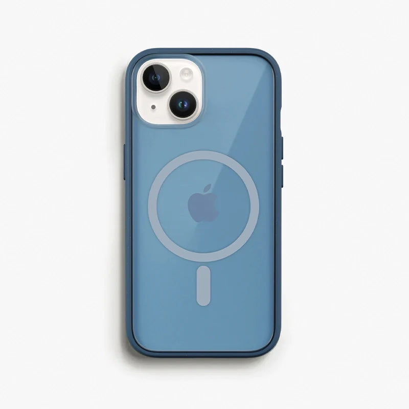 iPhone 13 Clear Case MagSafe blue/matt