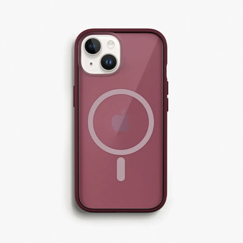 iPhone 14 Clear Case MagSafe red/matt