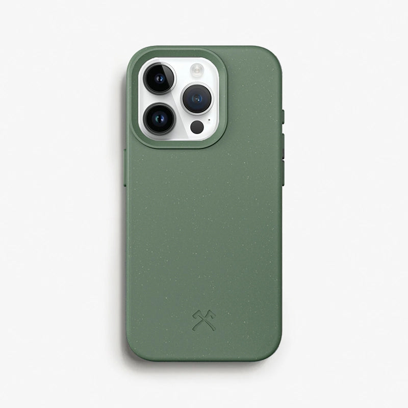 Iphone 15 Pro sustainable organic phone case green
