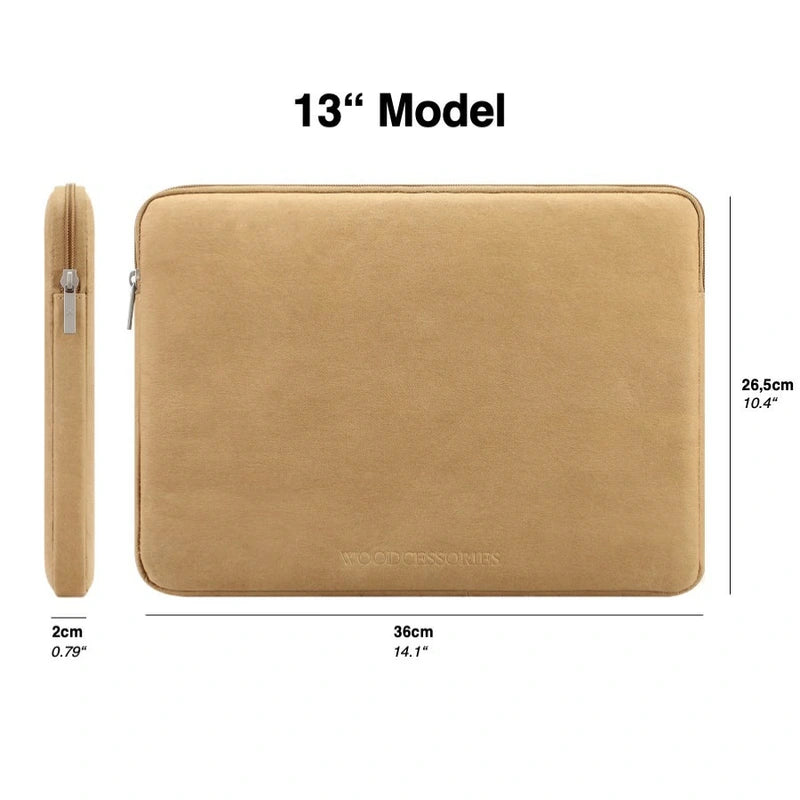 13" kraft paper laptop sleeve Sustainable Brown