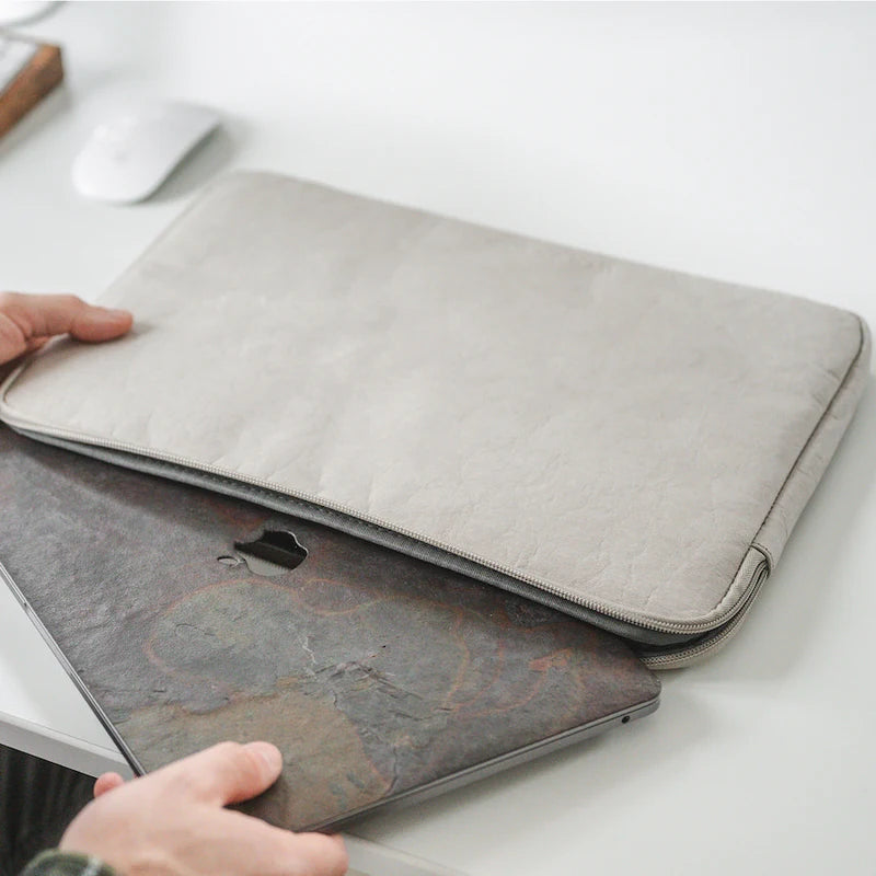 13" kraft paper laptop sleeve Sustainable Gray