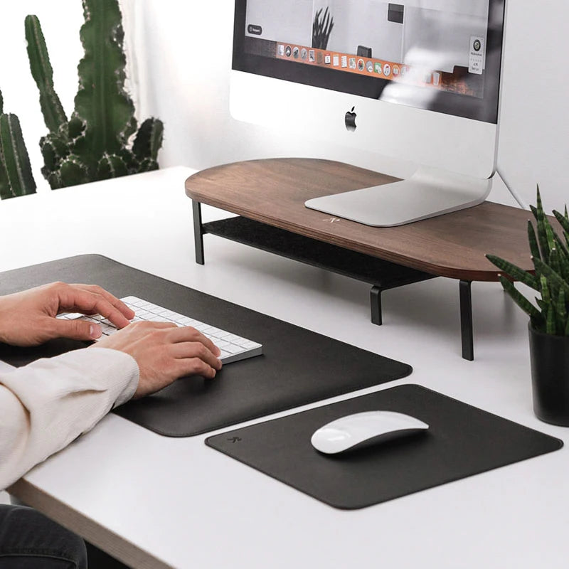 Vegan leather mouse pad