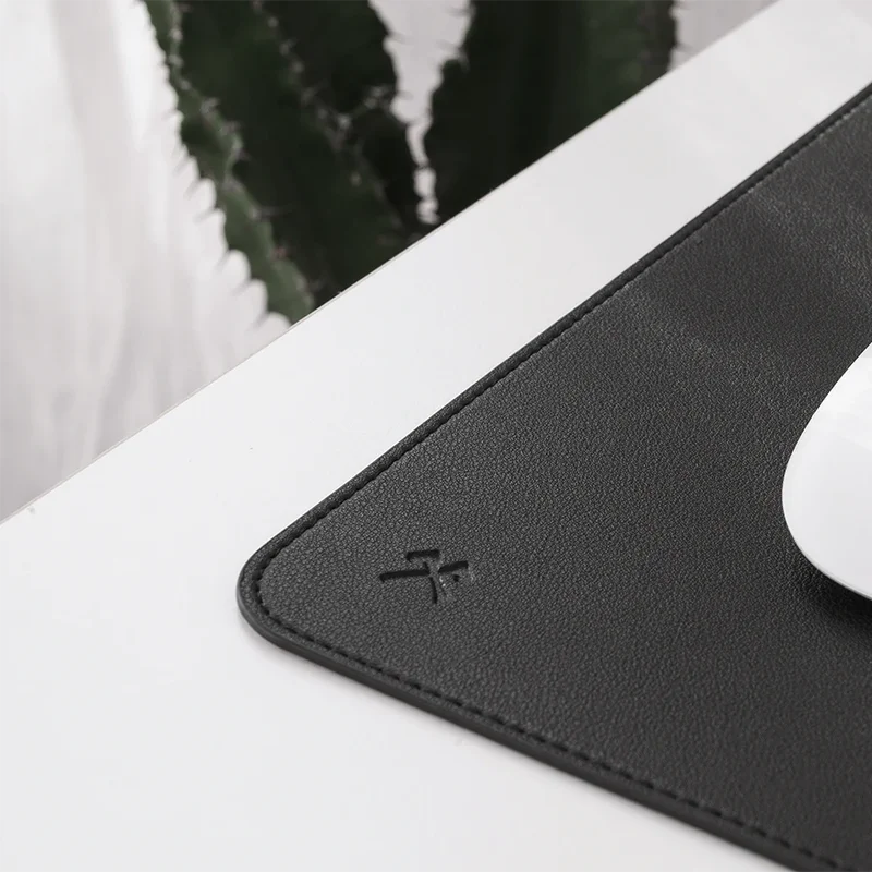 Mouse pad vegan leather