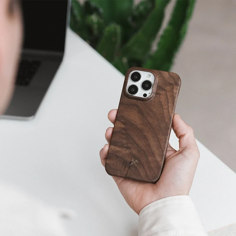 iPhone thin wooden case