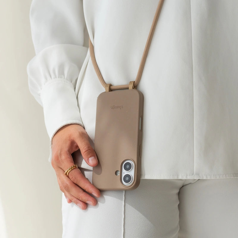 iPhone 16 Crossbody Case Taupe