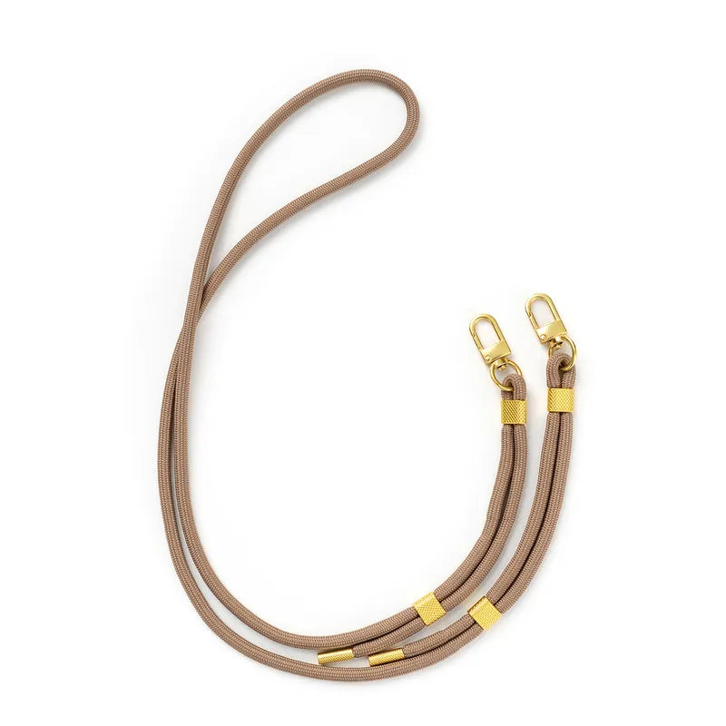 Removable cord in taupe/gold