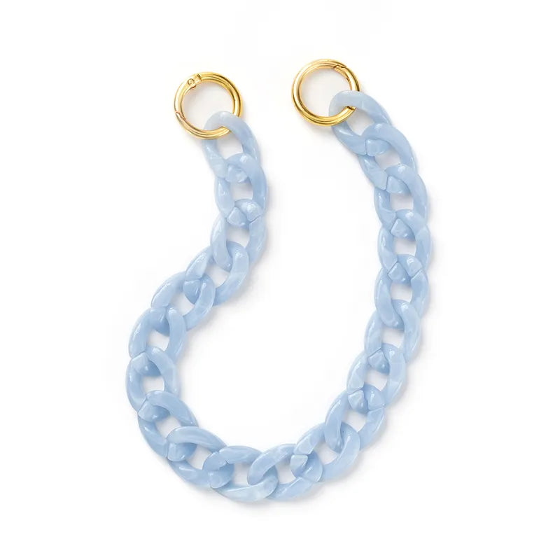 Removable Resin Chain Short Blue