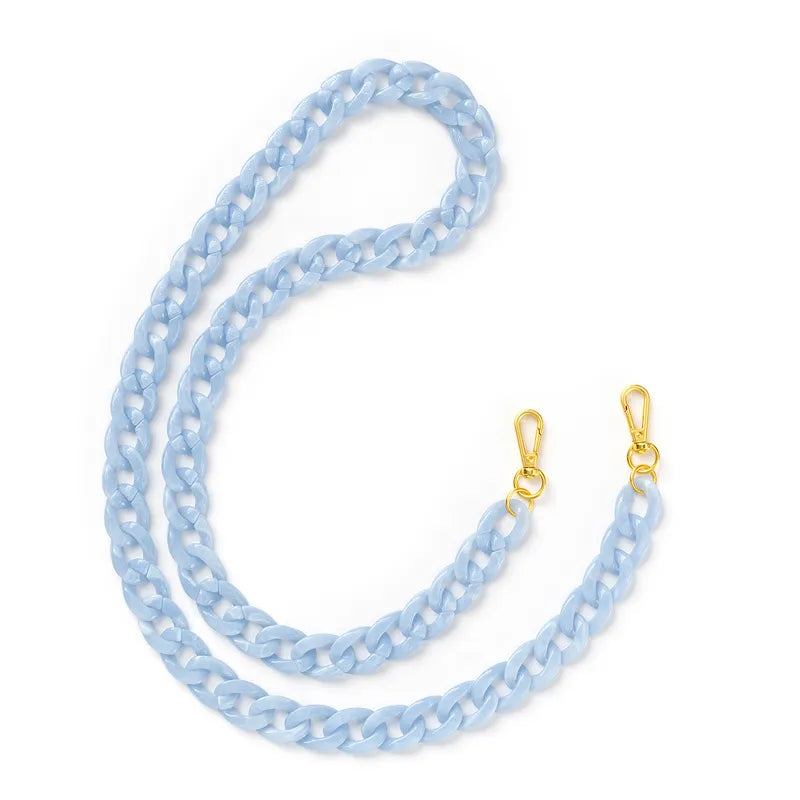 Removable Resin Chain Long Blue