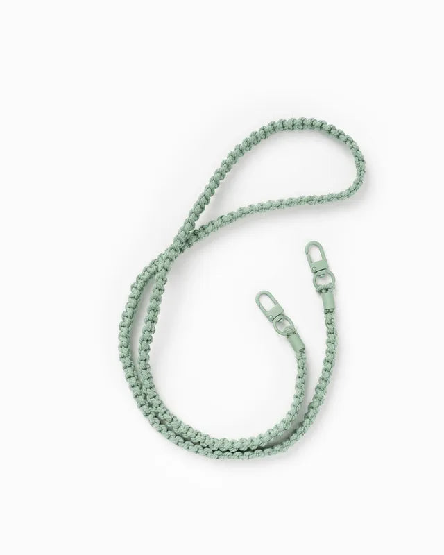 Removable braided cord Jade Green